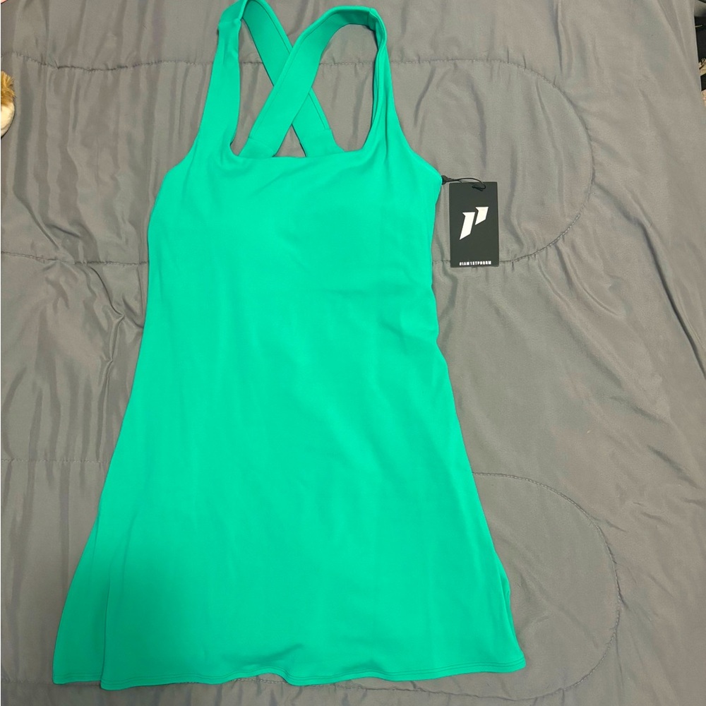 NEW, never worn. Teal, super comfy and supportive, women’s cute athletic dress.